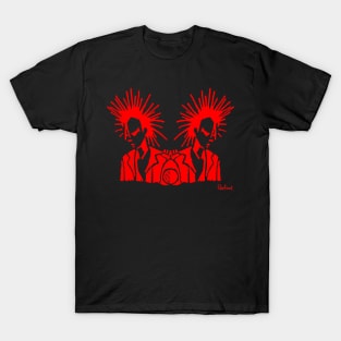 Punk Stand Off in Red by Blackout Design T-Shirt